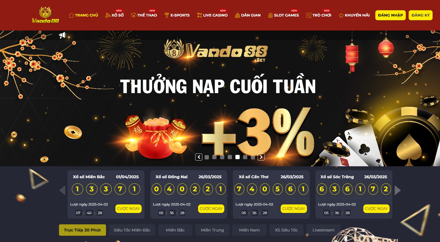 Hướng Dẫn Tải App Vando88 Chuẩn Xác Nhất 2025 1 Giao diện trang chủ Vando88 hiện ra với logo nổi bật ở góc trên bên trái, nút "Tải App" được hiển thị rõ ràng ở giữa màn hình.